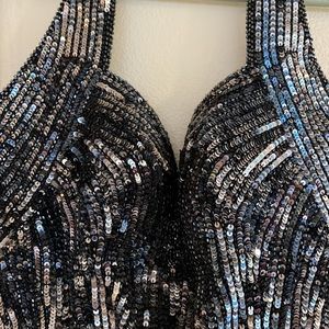 Classic Flower Sequin Vintage Gown main image 0